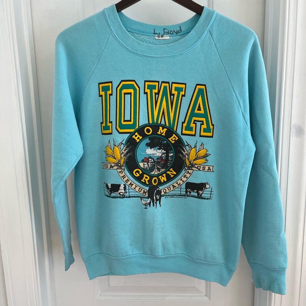 Vintage 80’s Iowa Farming Crewneck‎